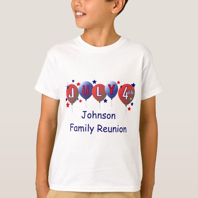 July 4th Family Reunion Kids T-shirt (Front)