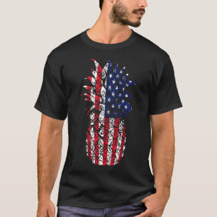 July 4th Fruit & Patriotic USA Flag - American Pin T-Shirt
