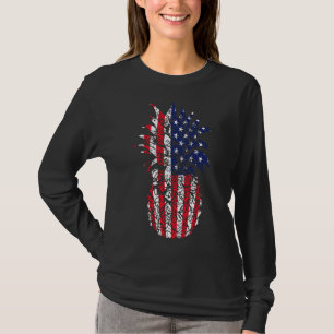 July 4th Fruit & Patriotic USA Flag - American Pin T-Shirt