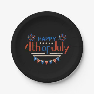 July 4th Independance Day Paper Plates