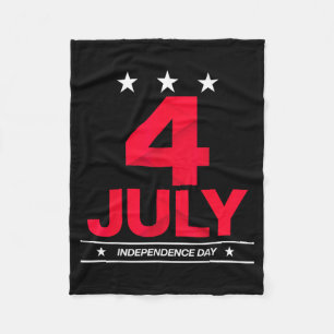 July 4th Independence Day Fleece Blanket