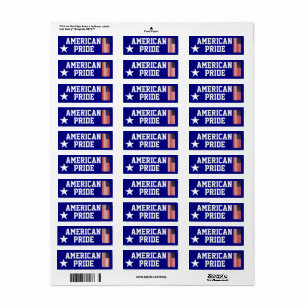July 4th Independence day gifts Return Address Label