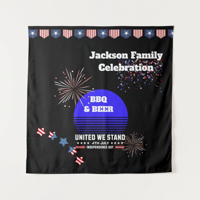 July 4th, Independence Day Tapestry (Front)