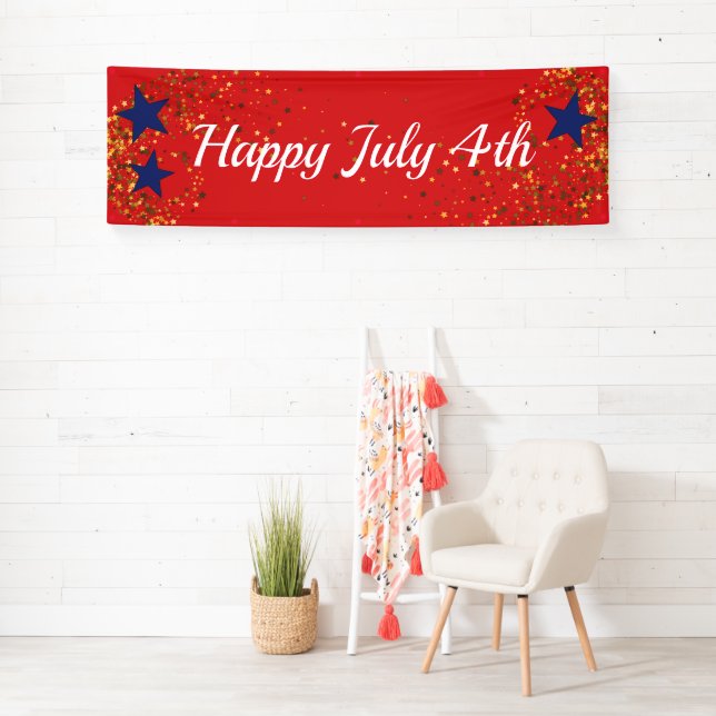 July 4th Indoor Custom Banner (Insitu)