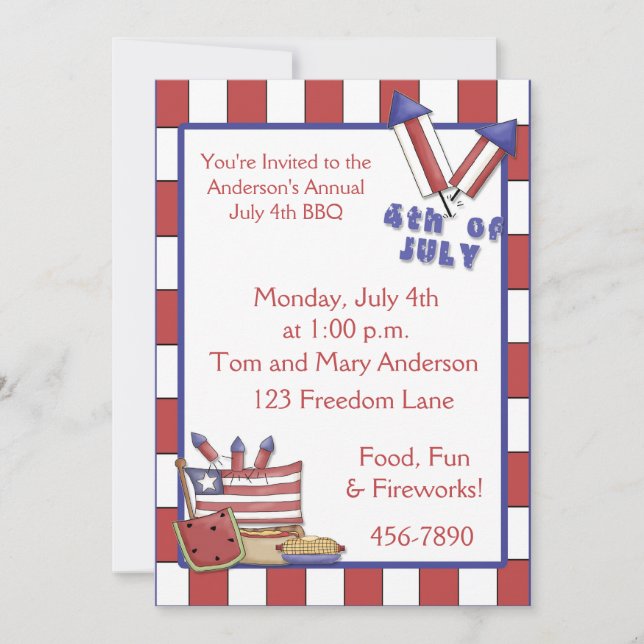 July 4th Invitation (Front)