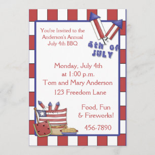July 4th Invitation