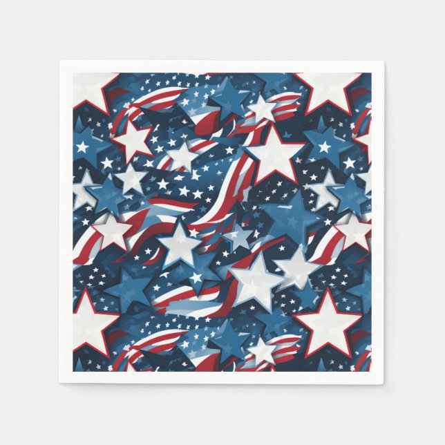 July 4th Paper Napkins (Front)