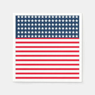 July 4th Paper Napkins-Stars & Stripes Napkin