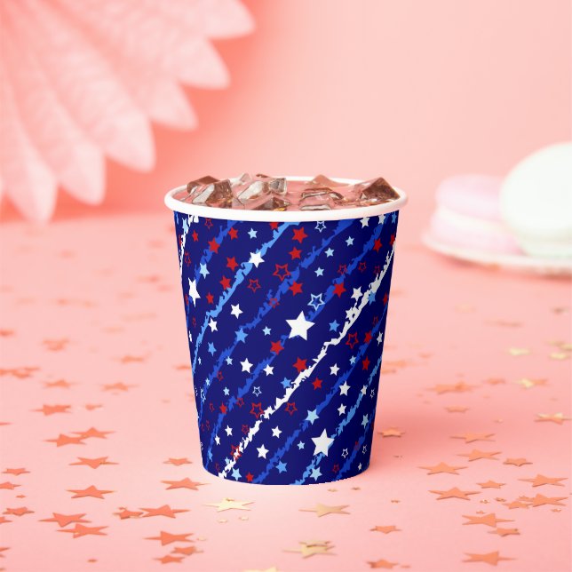 July 4th Patriotic Paper Cup (Insitu)