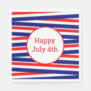 July 4th Patriotic Paper Napkins