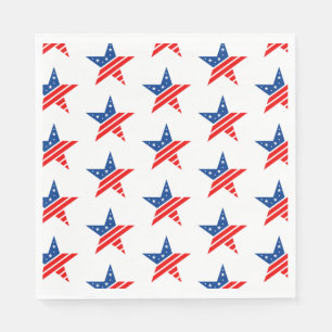 July 4th Patriotic Paper Napkins