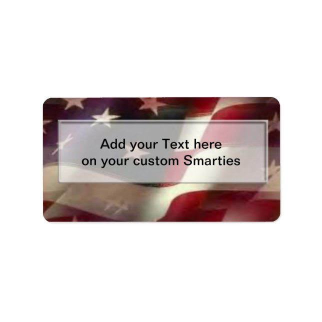 July 4th Picnic BBQ Smartie Candy wrappers Labels (Front)