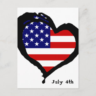 July 4th postcard