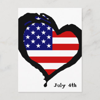 July 4th postcard
