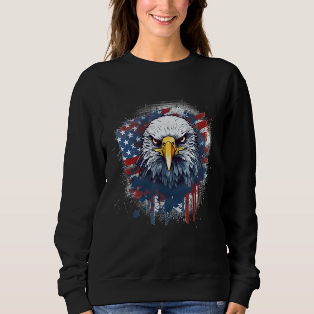 July 4th Product  Patriotism, American Flag_3 Sweatshirt (Front)