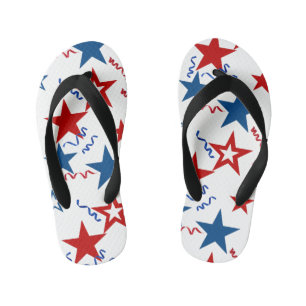 July 4th Stars Flip Flops