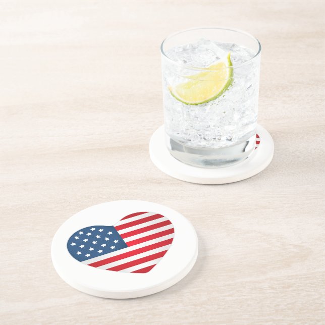 July 4th Stone Drink Coaster (Side)