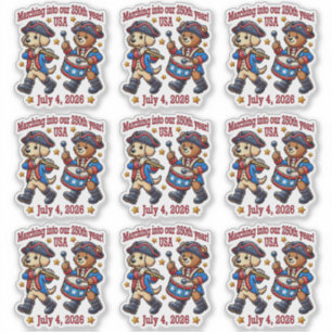 July 4th USA 250th Anniversary Semiquincentennial