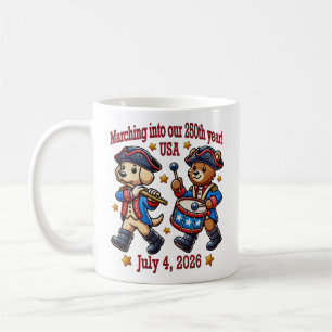 July 4th USA 250th Anniversary Semiquincentennial  Coffee Mug