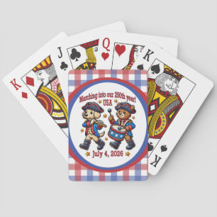 July 4th USA 250th Anniversary Semiquincentennial Playing Cards