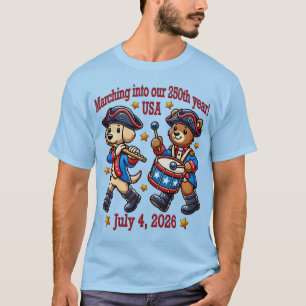July 4th USA 250th Anniversary Semiquincentennial T-Shirt