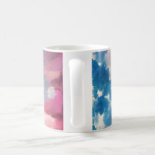 July 4th USA flag love digital abstract art  Coffee Mug