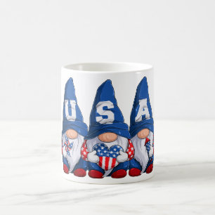 July 4th USA Gnomes T-Shirt Coffee Mug