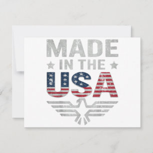 July 4th Women Men Patriontic American Flag Indepe Thank You Card