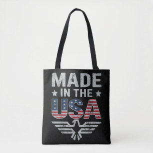July 4th Women Men Patriontic American Flag Indepe Tote Bag