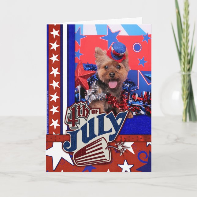 July 4th - Yorkie - Jake Card (Front)