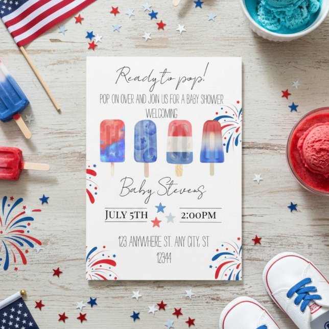 July baby shower invitation (Creator Uploaded)