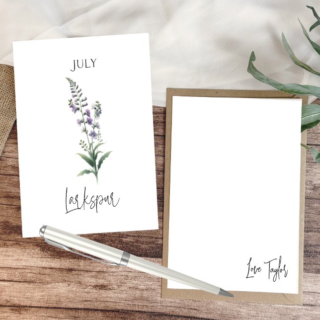 July Birth Month Flower Card (Creator Uploaded)