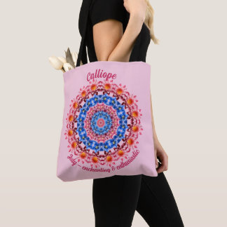 July Birth Month Flower Personalised Art Carryall Tote Bag