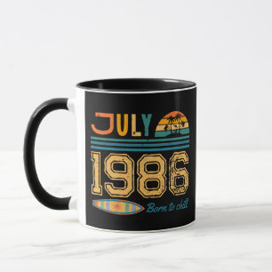 July Birthday Custom Year Mug