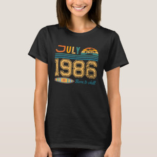 July Birthday Custom Year T-Shirt