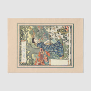 July by Eugene Grasset Tissue Paper