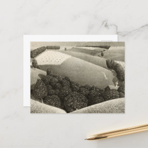 July Fifteenth by Grant Wood Holiday Postcard