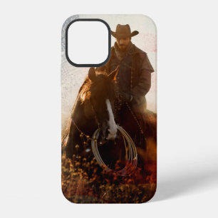 July Fourth cowboy portrait iPhone 12 Case