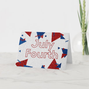 July Fourth Glitter Card