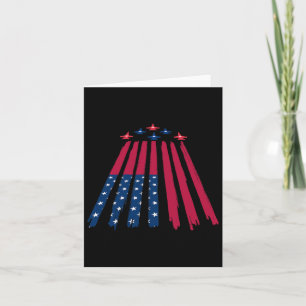July Fourth July 4th Independence Day American Fla Card