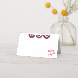 July Fourth Party Name Place Card