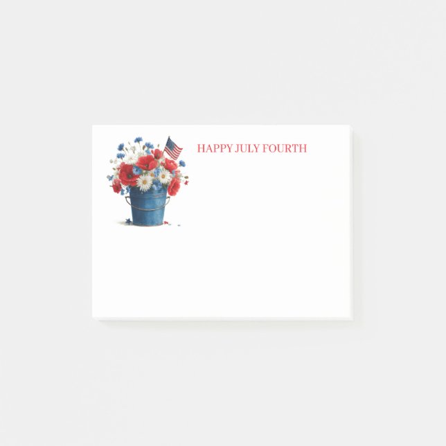 July Fourth Post it Notes (Front)