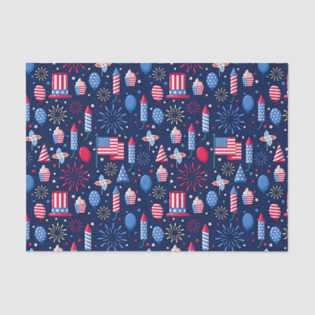 July Fourth  Tissue Paper (Front)