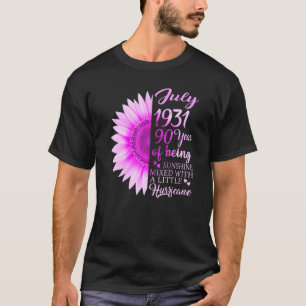 July Girl 1931 90 Years Old 90th Birthday T-Shirt