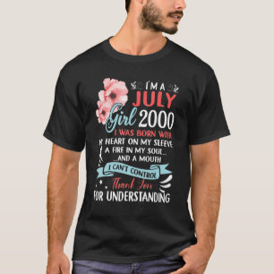 July Girl 2002 Shirt 20th Birthday 20 Years Old