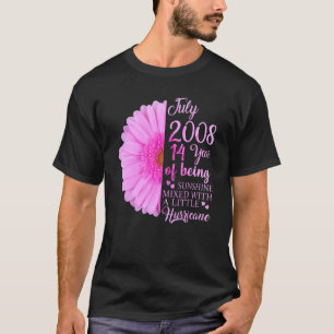 July Girl 2008 14 Years Old 14th Birthday T-Shirt