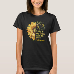 July Girl 2016 6 Years Old 6 Sunshine Birthday T-Shirt