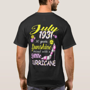 July Girls 1931 90th Birthday 90 Years Old Birthda T-Shirt