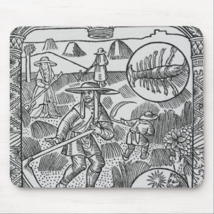 July, haymaking, Cancer Mouse Pad