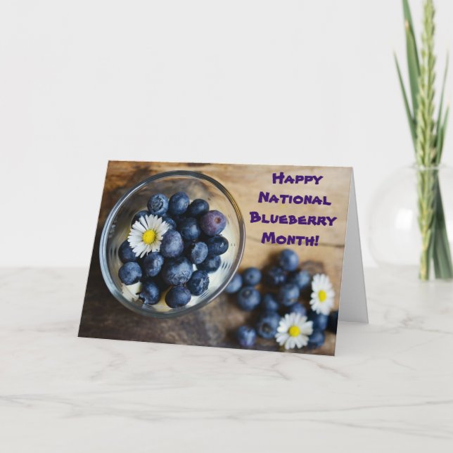 July is National Blueberry Month Card (Front)